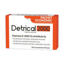 DETRICAL 2000 ui 120 tablets - Vitamin D3 (cholecalciferol)