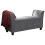 Verona Diamante  Ottoman Window Seat Grey 1