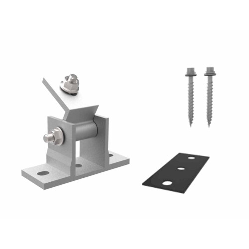 Lowenergie Adjustable frame mounts for larger solar panels 1