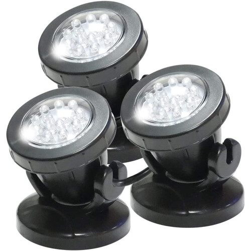 Underwater Pond Lights 3 LED Spot Light Warm White 1