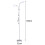 Living And Home (Silver) Modern Floor Lamp 2 Light Reading Light 4