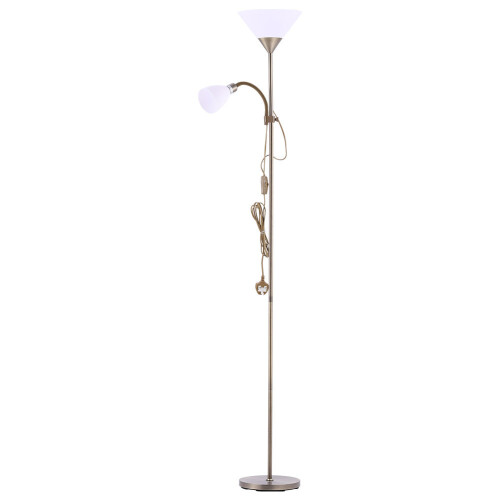 Living And Home (Copper) Floor Lamp Uplighter 2 Way Floor Light Reading Light 2