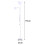 Living And Home (White) Floor Lamp Uplighter 2 Way Floor Light Reading Light 4