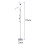 Living And Home (Grey) Floor Lamp Uplighter 2 Way Floor Light Reading Light 4