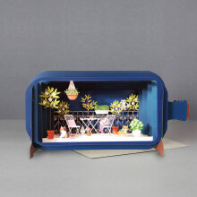 Message In A Bottle Cats Outside Pop Up Birthday Greeting Card By Alljoy Cards