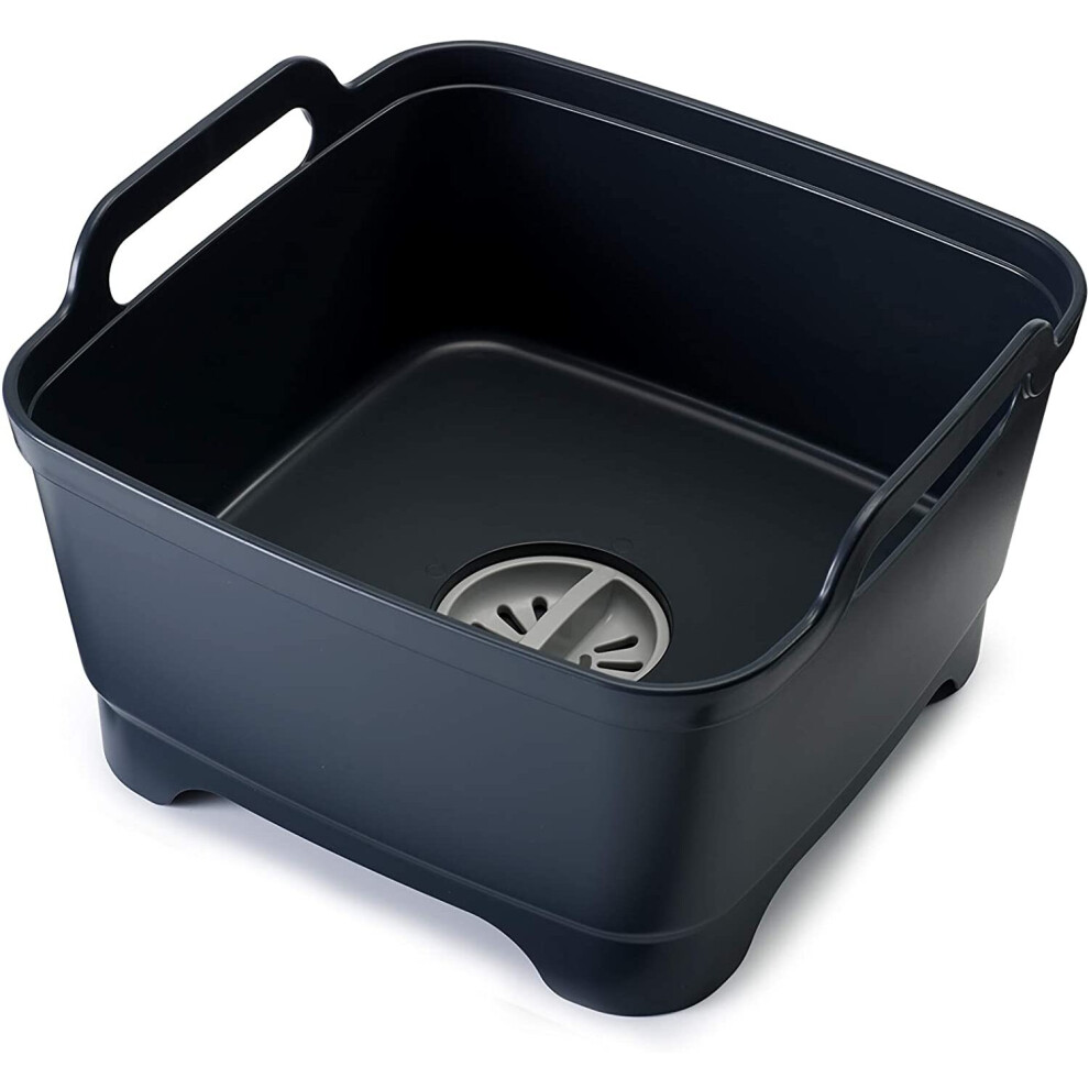 Joseph Joseph 85056 Wash and Drain Washing Up Bowl - Grey, 31.5x31x20 cm