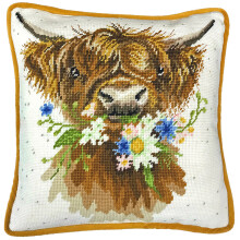 Daisy Coo Tapestry Cushion Kit by Hannah Dale from Bothy Threads