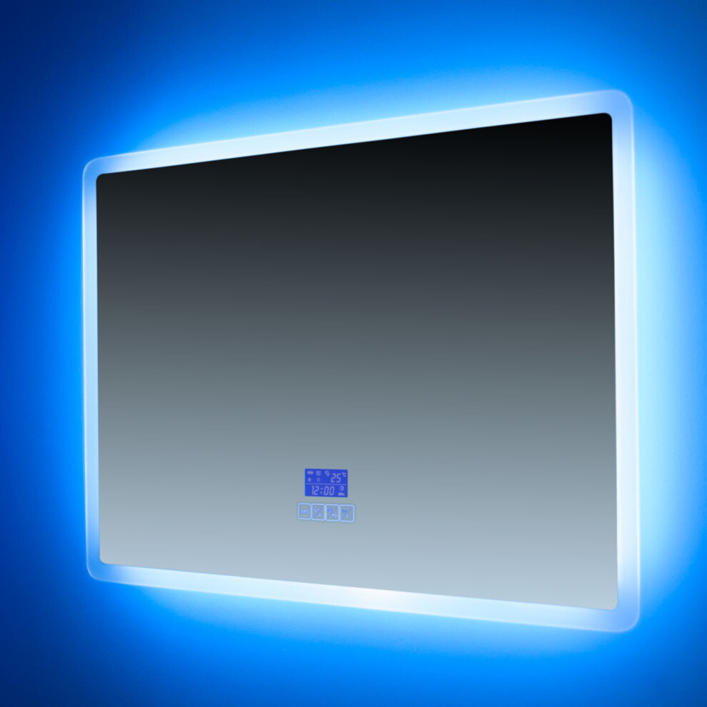 Euroshowers LED BLUETOOTH Bathroom Mirror / Demister / Touch Sensor 80x 60cm