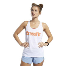 (XS) CrossFit® Tank Top - White - Gym Fitness Workout