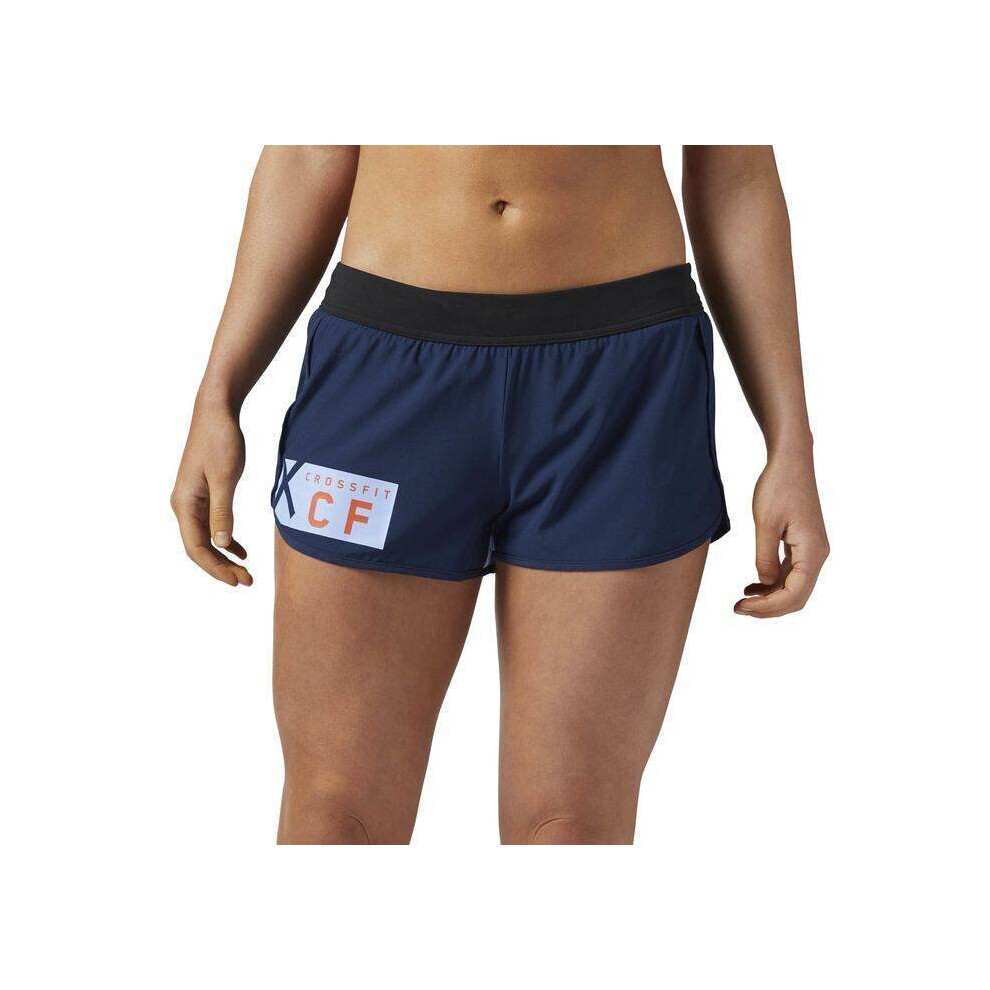 (L) CrossFit Women's Woven 6cm Shorts - Navy