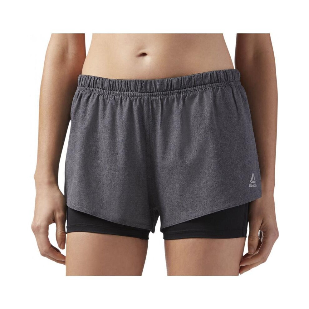 Reebok (L) Crossfit Women's Woven 6Cm Shorts - Navy Blue,Black