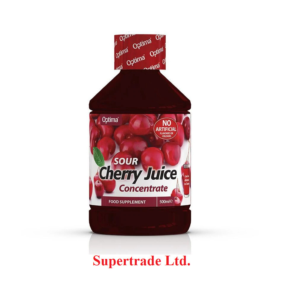 2 X Optima Sour Cherry Juice Super Concentrate Active Live - 500ml 
