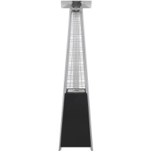 Dellonda Freestanding Gas Pyramid Patio Heater for Outdoor, Garden, Commercial & Domestic Use 13kW