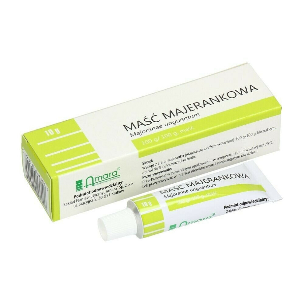 Masc majerankowa 10g , Marjoram Ointment Nasal Runny Nose Baby