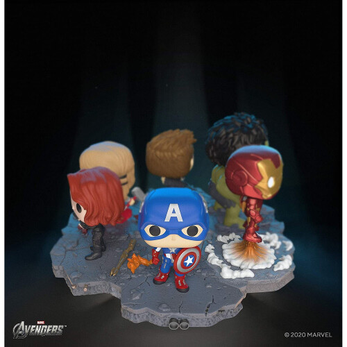 Funko Figurine Marvel - Avengers Assemble - Captain America Pop Deluxe 15cm 2