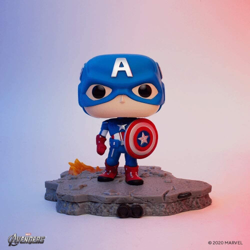 Funko Figurine Marvel - Avengers Assemble - Captain America Pop Deluxe 15cm 1