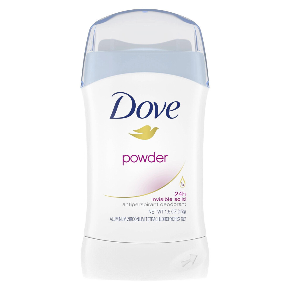 Dove Powder 24h Invisible Solid Anti Perspirant, 1.6 oz / 45 g