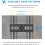 PERLESMITH TV Wall Mount, Swivelling Tilting TV Bracket 2