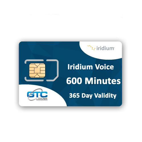 (600 Mins / 365 Days) Iridium Satellite Phone Airtime