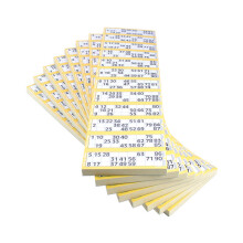 Jumbo Bingo Ticket Singles, 12 to View Pack, Yellow