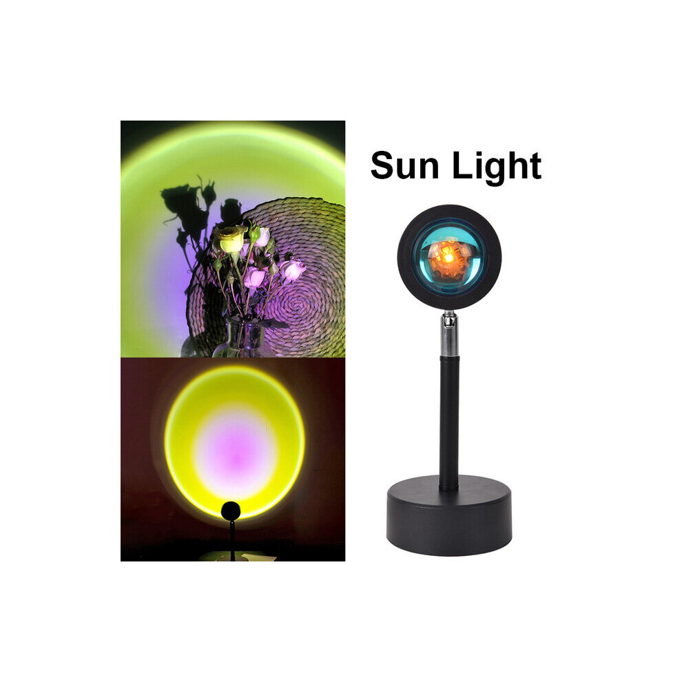Ranpo (Sun ) Usb Rainbow Sunset Projector Led Night Light/Red