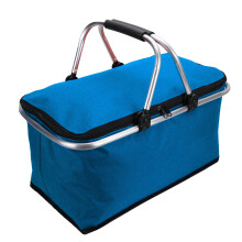 (Blue) 30L Large Insulated Folding Picnic Bag