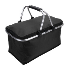 (Black) 30L Large Insulated Folding Picnic Bag