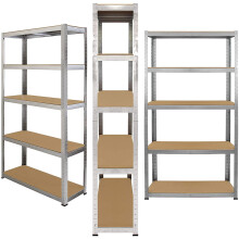 (150x70x30cm) Garage Storage Shelving Unit Racking Heavy Duty Metal Shelf Shed 5-Tier Shelves