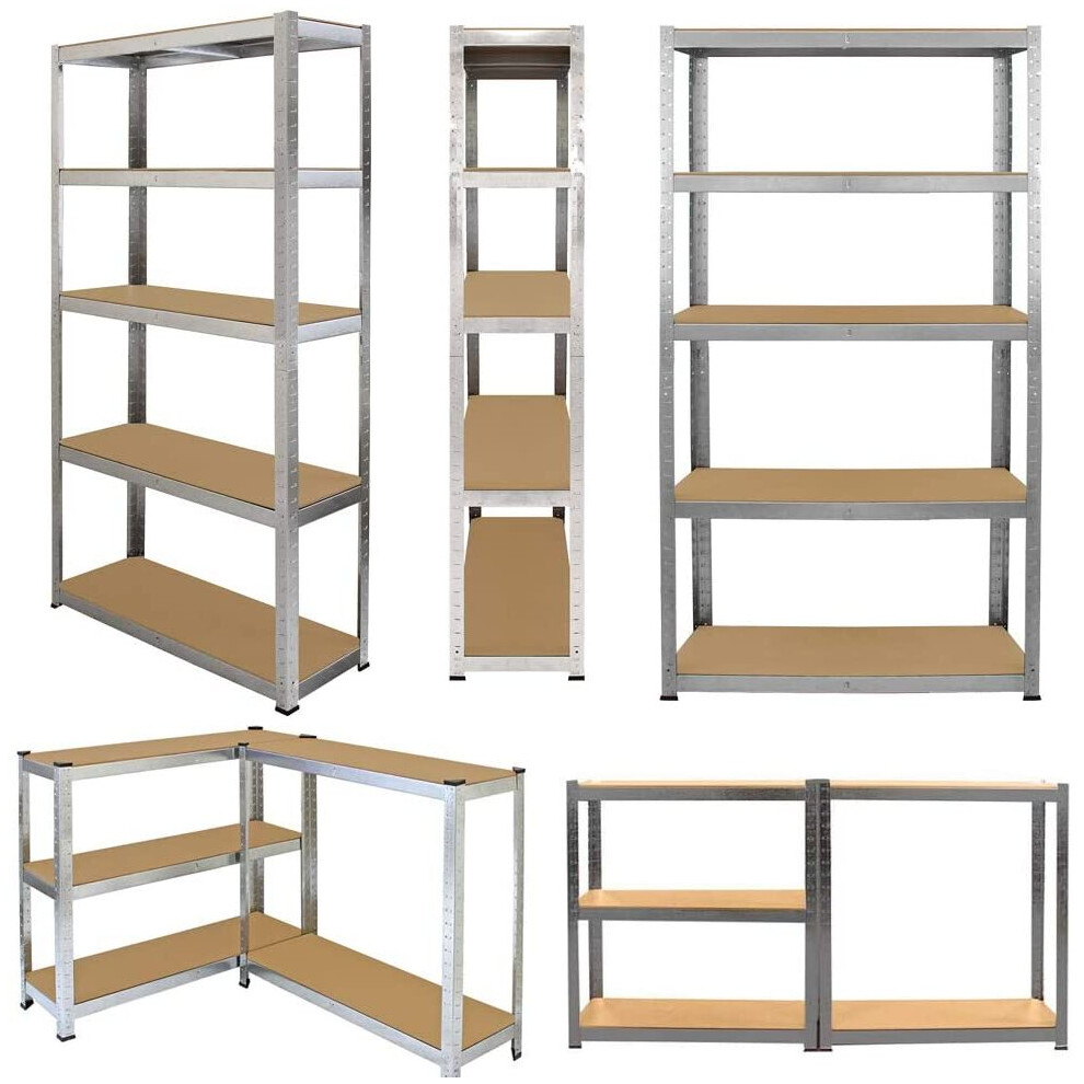 (180x90x40cm) Garage Storage Shelving Unit Racking Heavy Duty Metal Shelf Shed 5-Tier Shelves