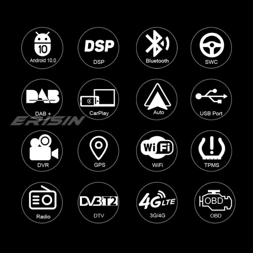 10.25" 8-Core Android 10 DSP Car Stereo IPS CarPlay DAB+ Satnav BMW 5 Series E39 X5 E53 M5 1