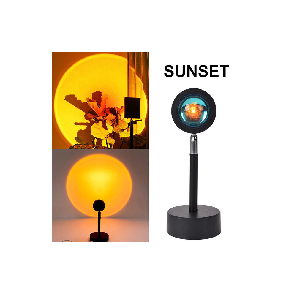 (SUNSET) USB Rainbow Sunset Red Projector Led Night Light