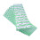 Jumbo Bingo Ticket Singles, 12 to View Pack, Green 1