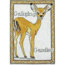 Baby Gazelle Born Free Cross Stitch Kit DMC