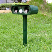 Ultrasonic Solar Power Animal Dispeller Infrared Sensor Cat Dog Snake Rat Dog Repeller Gard
