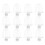 (White) Uhlsport Nylon Combi Football Boot Studs 12-Pack 1