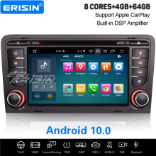 8-Core Android 10.0 Car Stereo DSP WiFi DAB+ CarPlay Sat Nav AUDI A3 S3 RS3 RNSE-PU