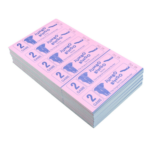 Jumbo Bingo Ticket Booklets, 6 to View, 2 Game