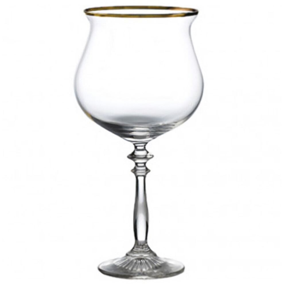 Ginsanity Personalised 1924 Vintage Gold Rim Balloon Gin Glass Goblets - 22oz