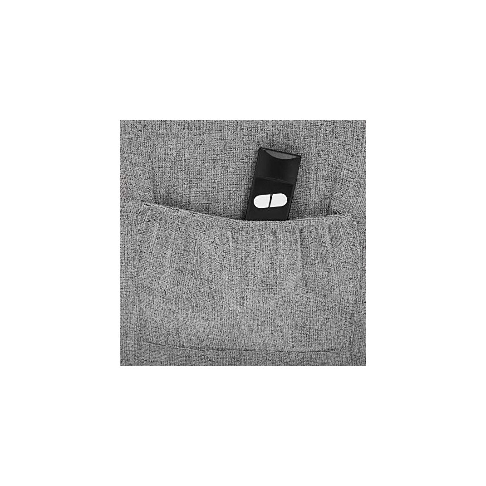 (Brown) Barnsley Fabric Electric Dual Motor Rise Recliner Sofa Armchair