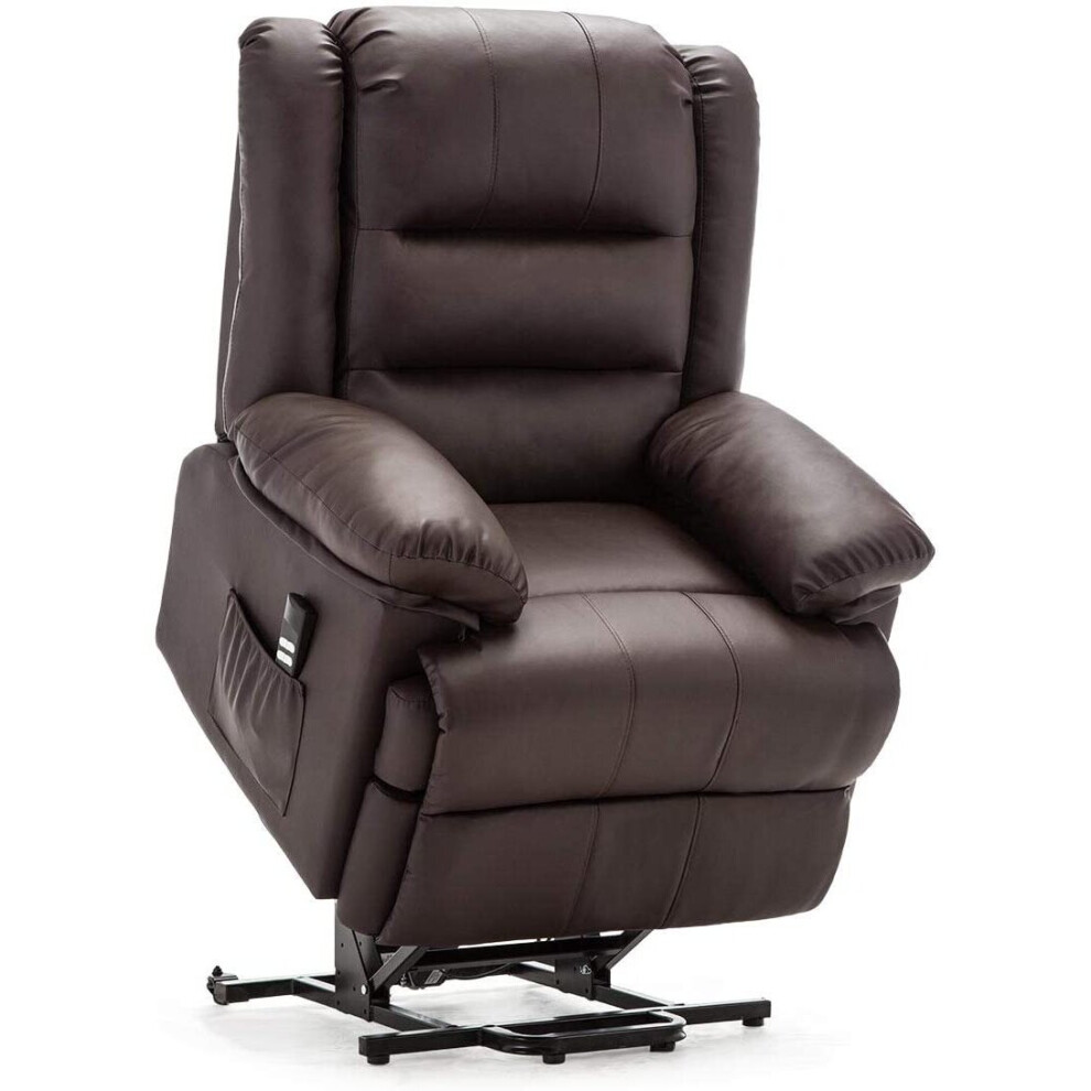 Loxley Dual Motor Electric Rise Recliner Bonded Leather Lift Chair