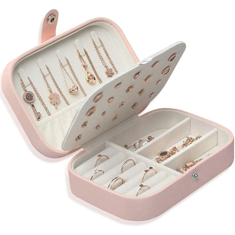 BETOY Travel Jewellery Box Mini Jewellery Box Organizer Exquisite and Versatile Jewellery Storage Box with Velvet-image-OPC-P75TP58-NEW