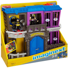 Imaginext DC Friends Batman Gotham City Jail Playset with Bane - 5-Cell Jail, Bat Signal, 2 Figure Activations