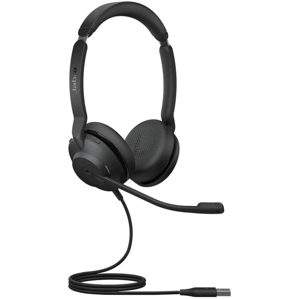 Jabra Evolve2 30 Usb-A Stereo Headset Us Certified 23089-989-979 Black