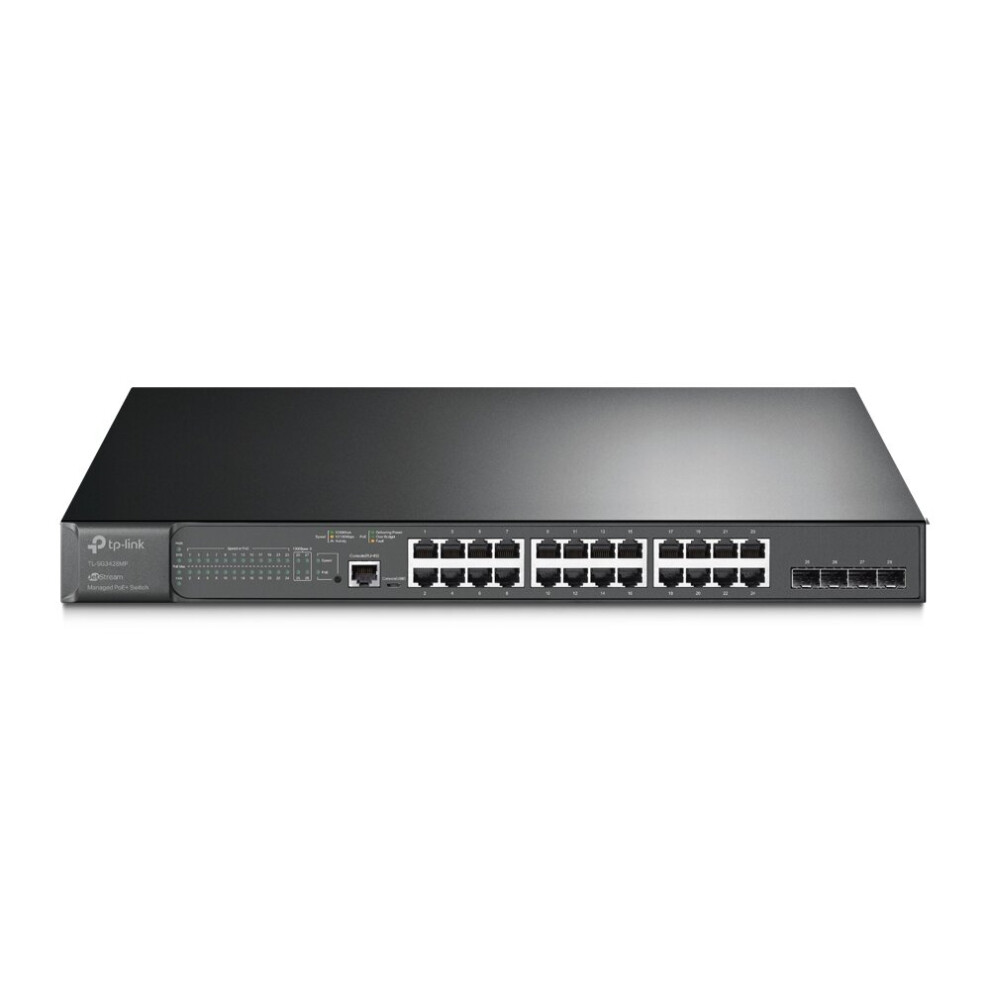 TP-Link JetStream 28-Port Gigabit L2 Managed Switch with 24-Port PoE+ TL-SG3428MP