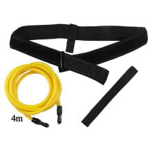 (6mm*9mm*4m) Bungee Training Belt Trainer Stationary Beach Swimming Resistance Bands Exercise
