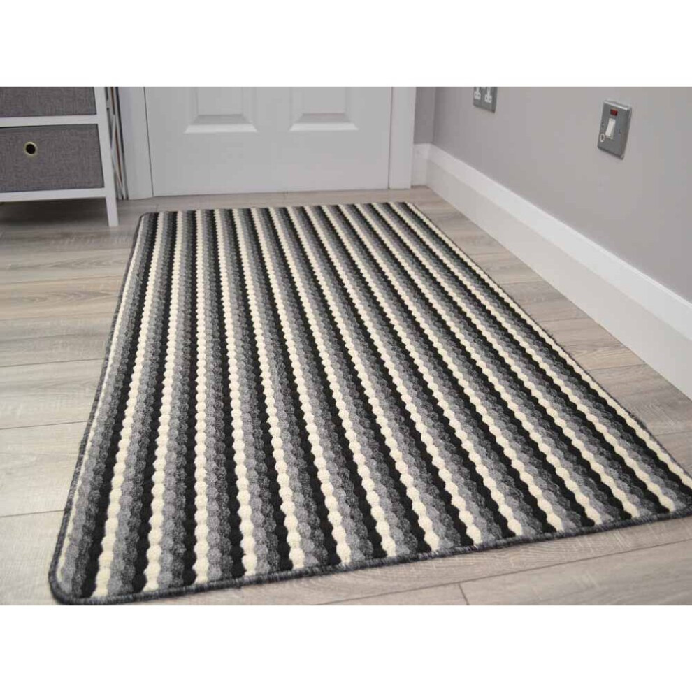 (80cm X 140cm) Large Grey Kitchen Long Hall Runner Rugs Mats