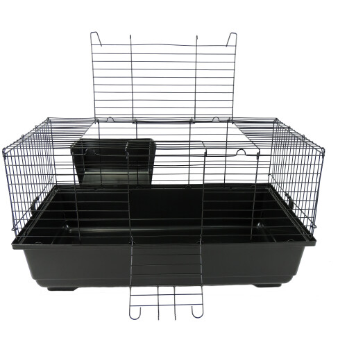 Little-Friends Indoor Rabbit Cage 100 cm Guinea Pig Pet Black Or Blue 1