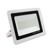 (100w Non PIR, White) Black or White LED FloodLight 10W 20W 30W 50W 100W Waterproof IP65 PIR Options