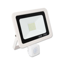 (30w PIR, White) Black or White LED FloodLight 10W 20W 30W 50W 100W Waterproof IP65 PIR Options