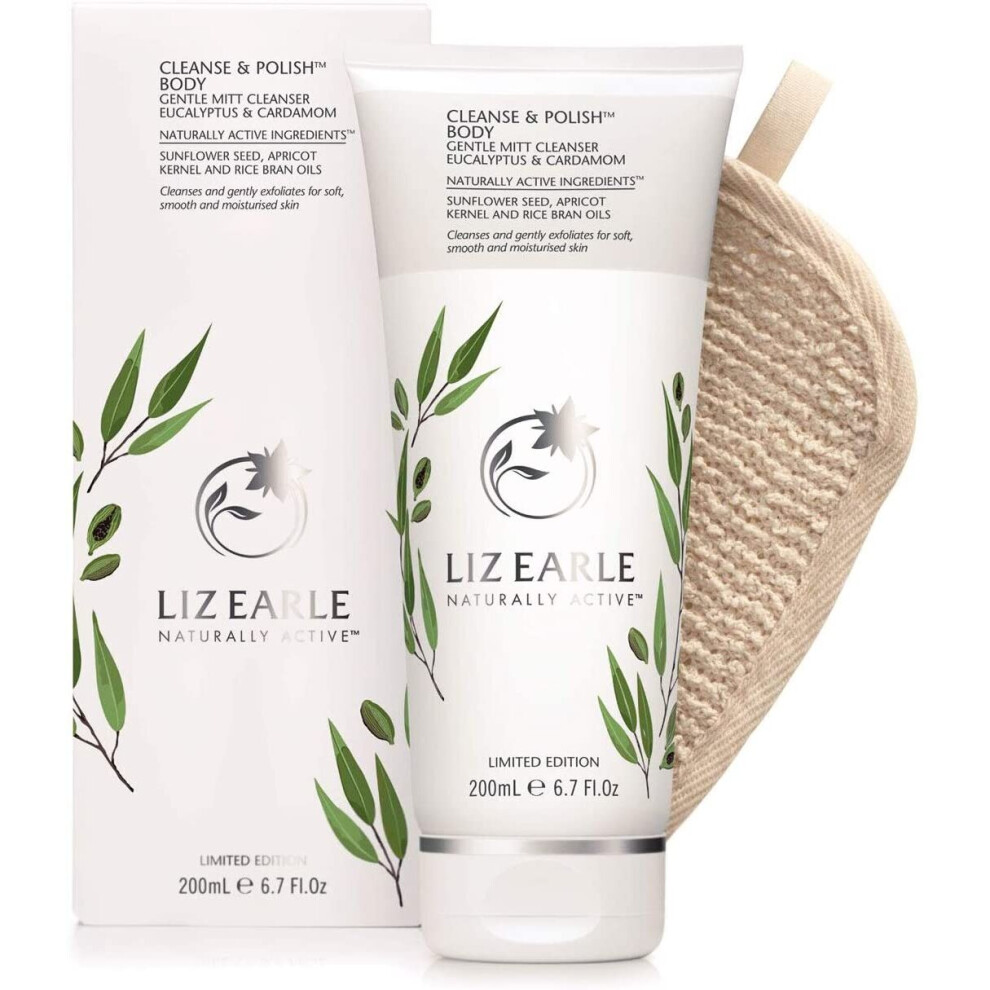 Liz Earle Cleanse and Polish Body Gentle Mitt Cleanser (Eucalyptus and Cardamon)